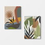 Wallity Cuadros Decorativos de Lienzo Multicolor (2 Piezas) 50 x 70 cm